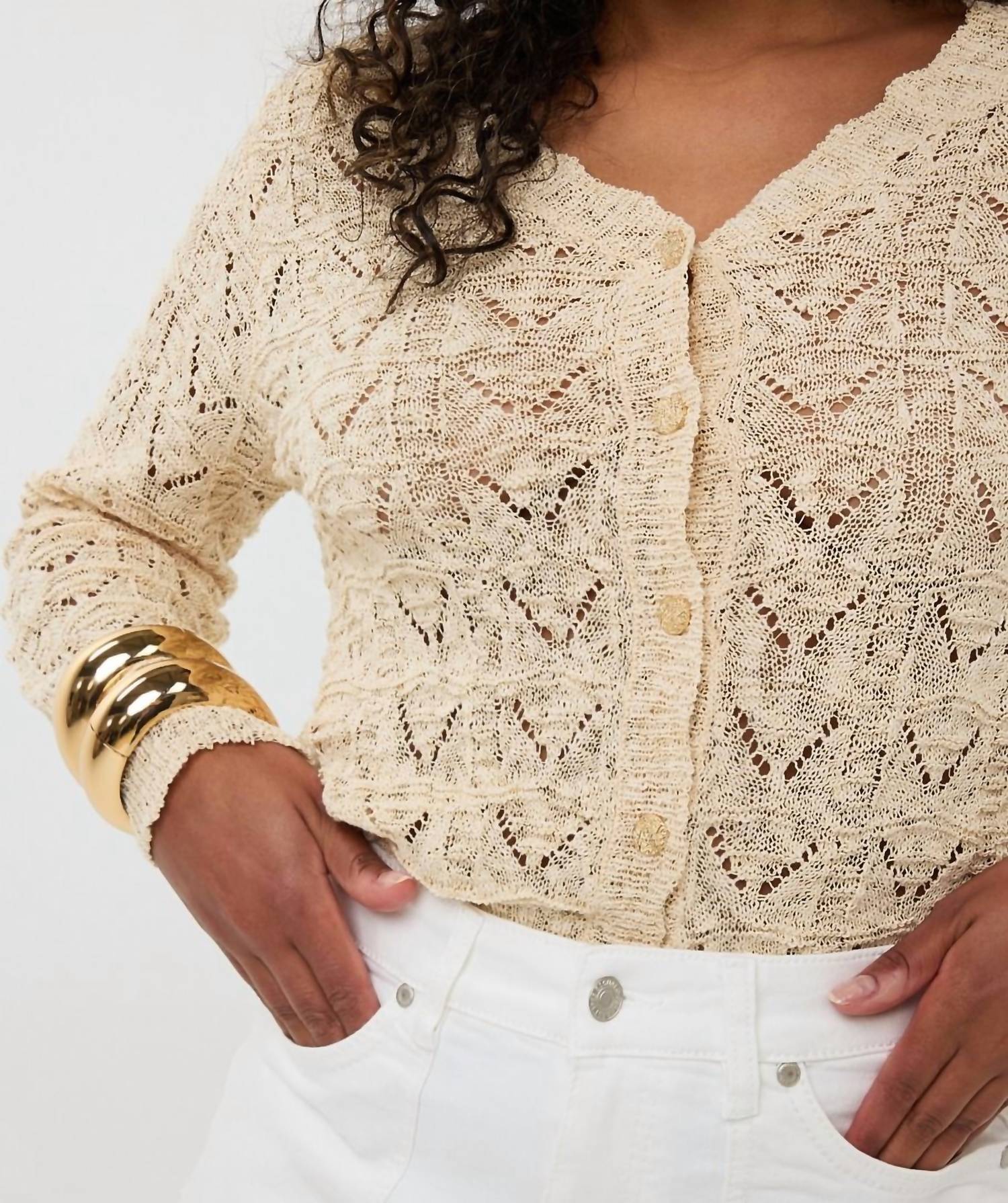 Esqualo - Fancy Knit Cardigan