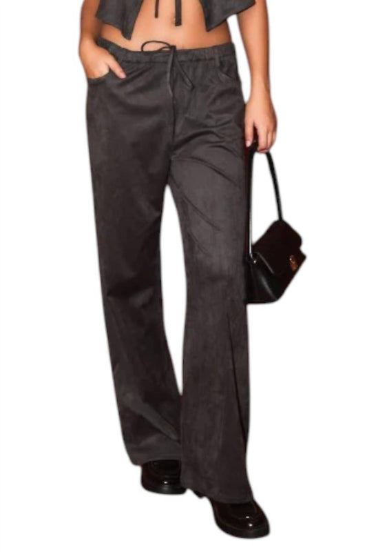 Le Lis - Suede Wide Leg Pant