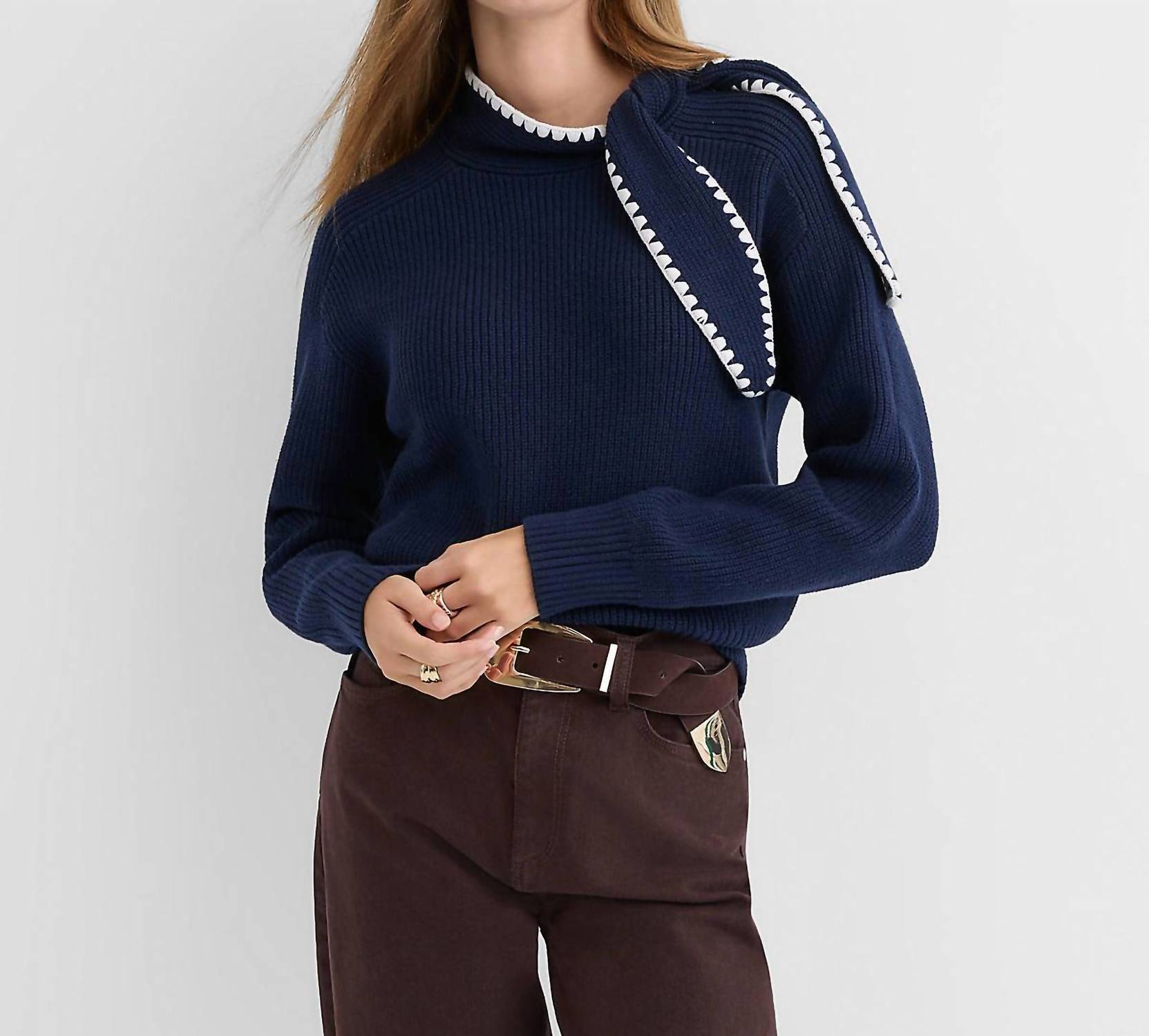 Sundayup - LOUVRE SCARF SWEATER