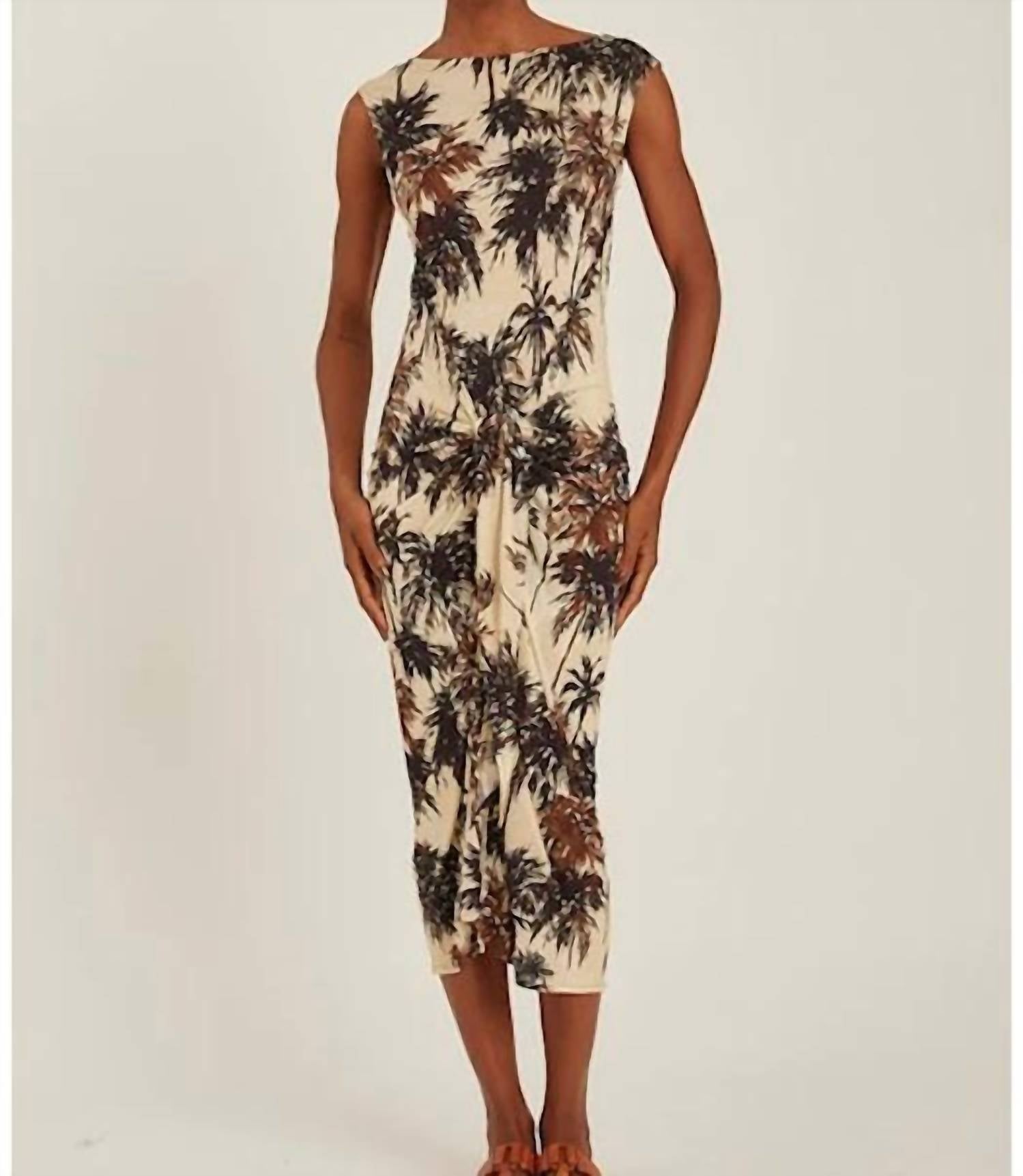 Lenny Niemeyer - boat neck dress with pareo tie waist