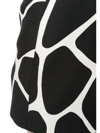 Valentino - Giraffe Print Fitted Mini Skirt