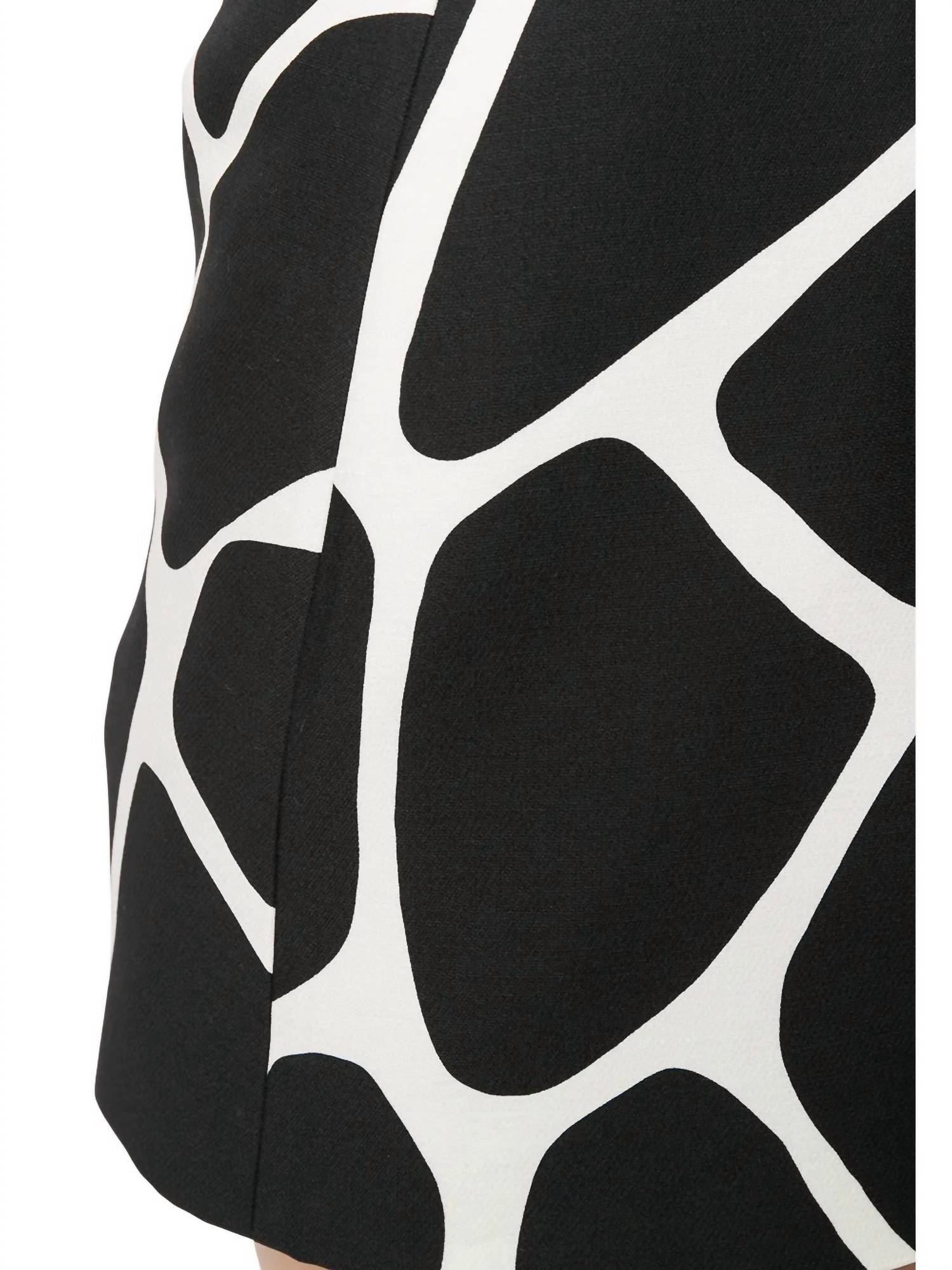Valentino - Giraffe Print Fitted Mini Skirt