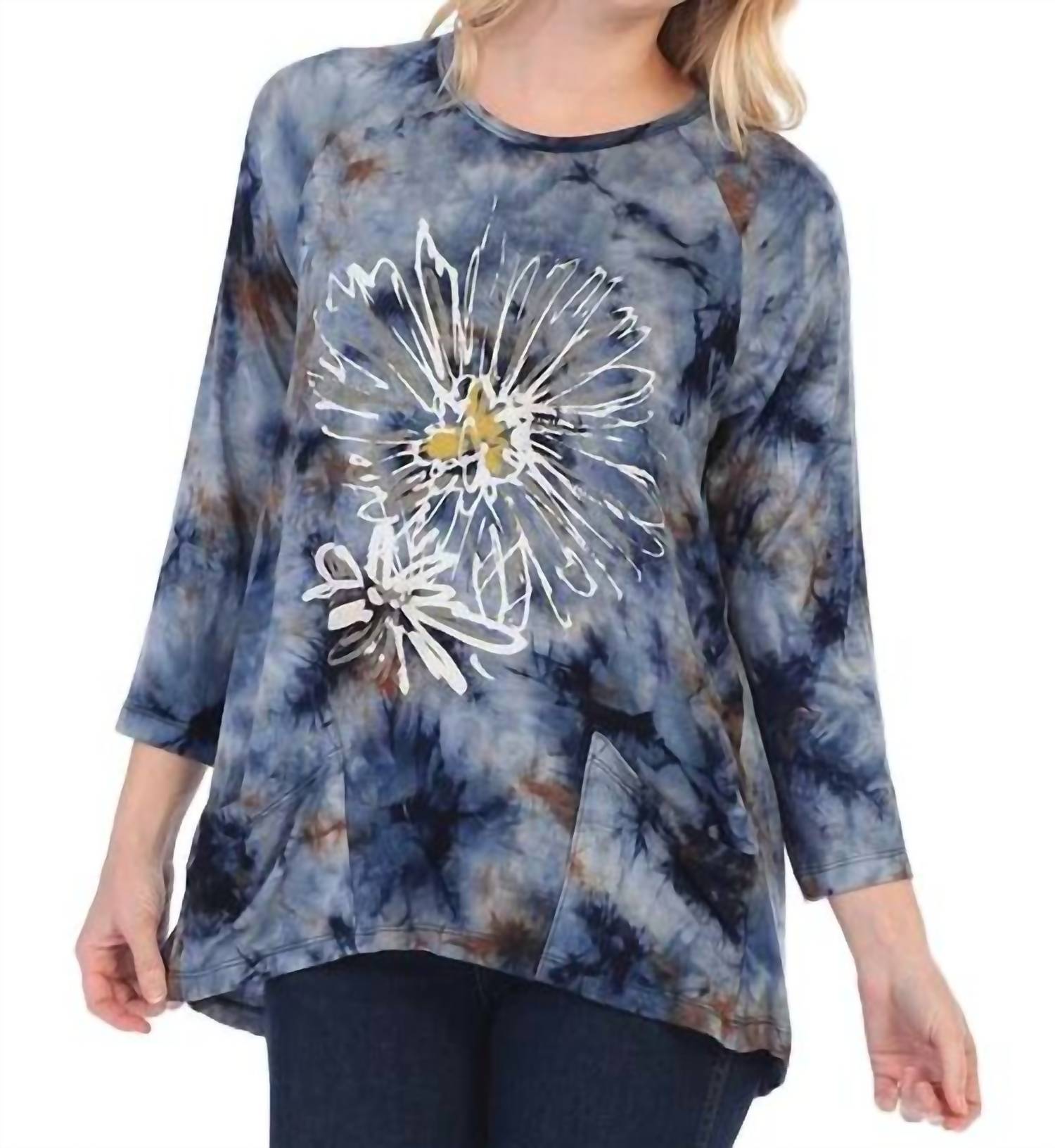Jess & Jane - Tie Dye Patch Pocket Top