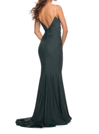 La Femme - Stone Strap Godet Gown