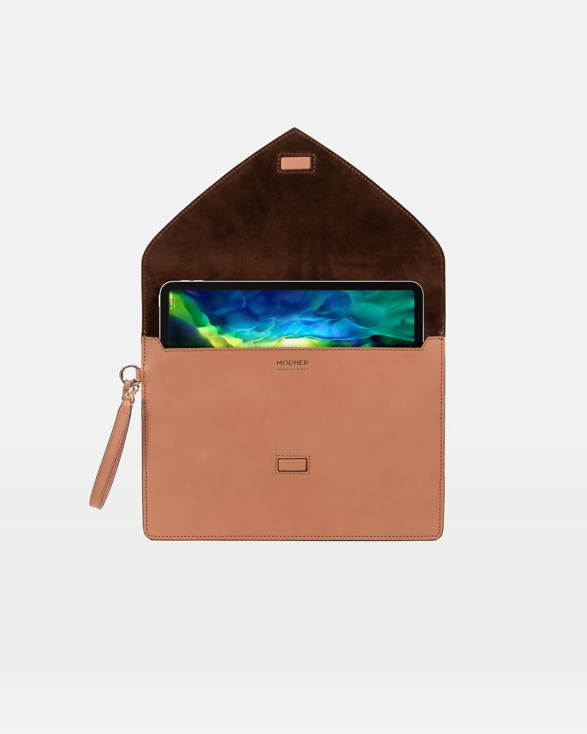 Modher - Women's Envelope Italian Vegetable Leather Clutch