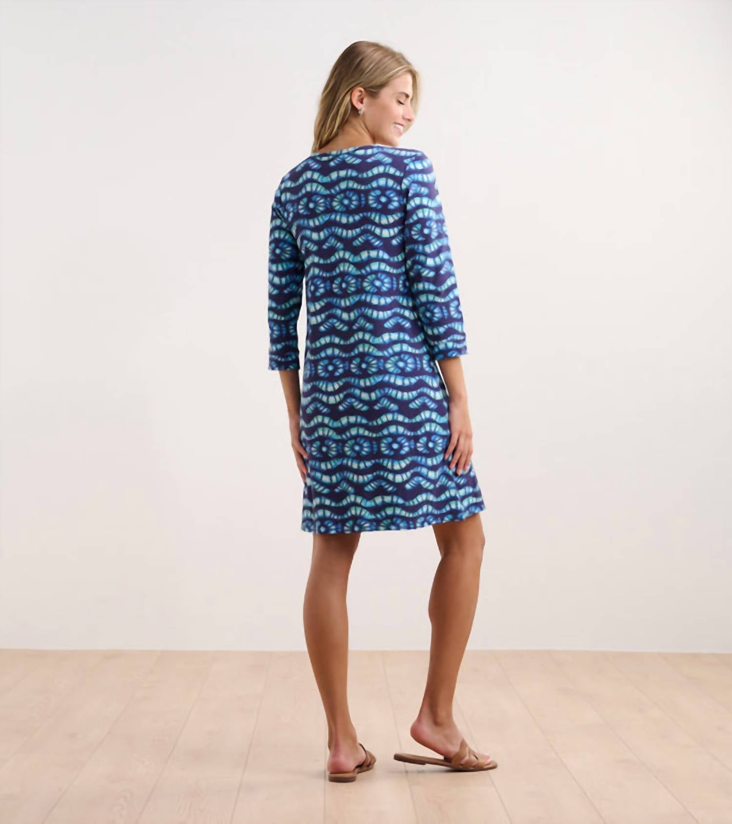 Hatley - Lily Shibori Waves Flare Dress