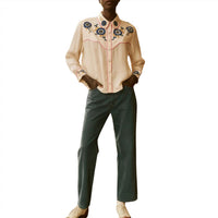 THE GREAT. Women's The Billy Jean in french blue - women's jeans - view 4