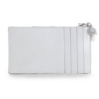 Tory Burch - Women's Kira Diamond Quilt Distressed Charm Zip Card Case