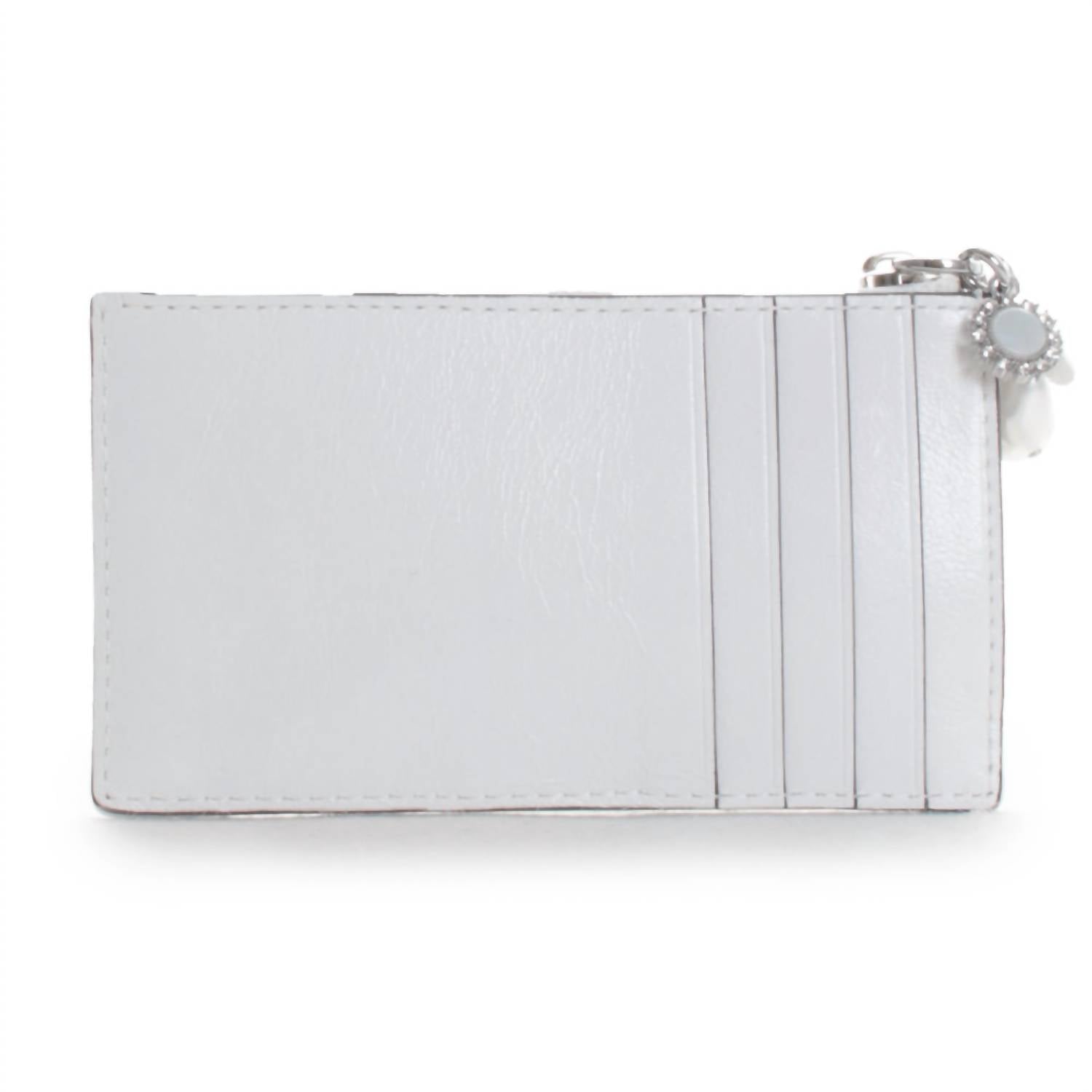 Tory Burch - Women's Kira Diamond Quilt Distressed Charm Zip Card Case