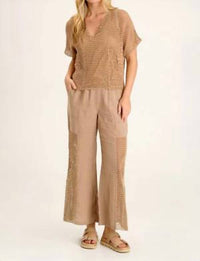 Xcvi - Centre Crochet Layered Top