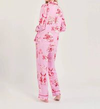 Katie Kime - Women's Apres Ski Toile Long Sleeve Pajama Pants Set
