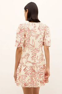 Marie Oliver Temma Dress in tigerlily - women's dress - alternate view