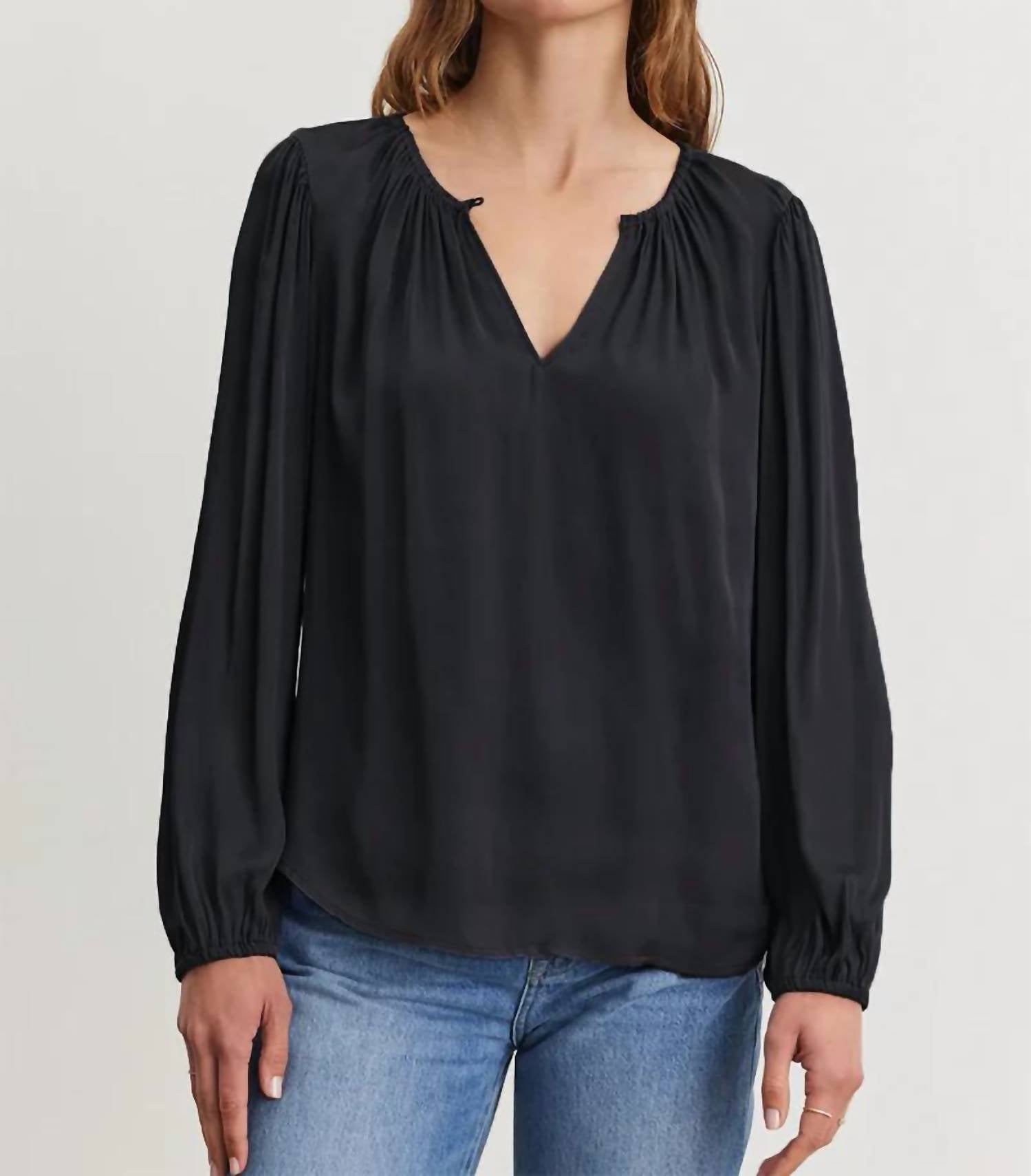 Velvet By Graham & Spencer - Women's Riona Satin Blouse