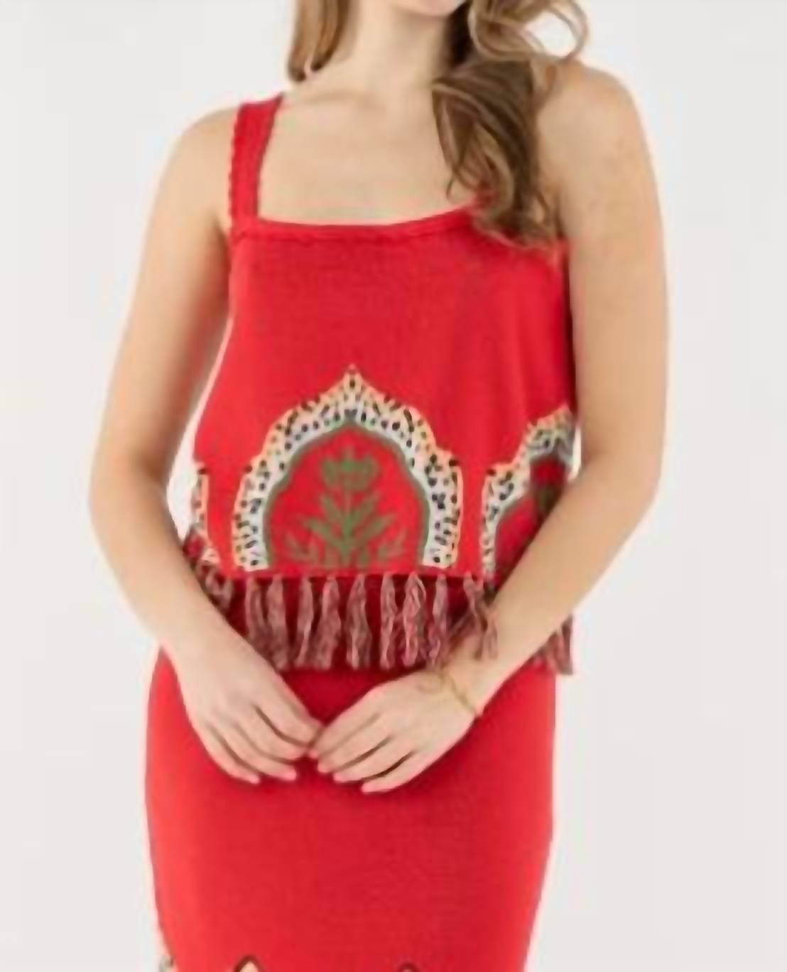 Emily McCarthy Capri Kint Tank in cheetah rogue - women's tank top