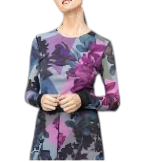 Petit Pois By Viviana G - Long Sleeve Flower Design Top