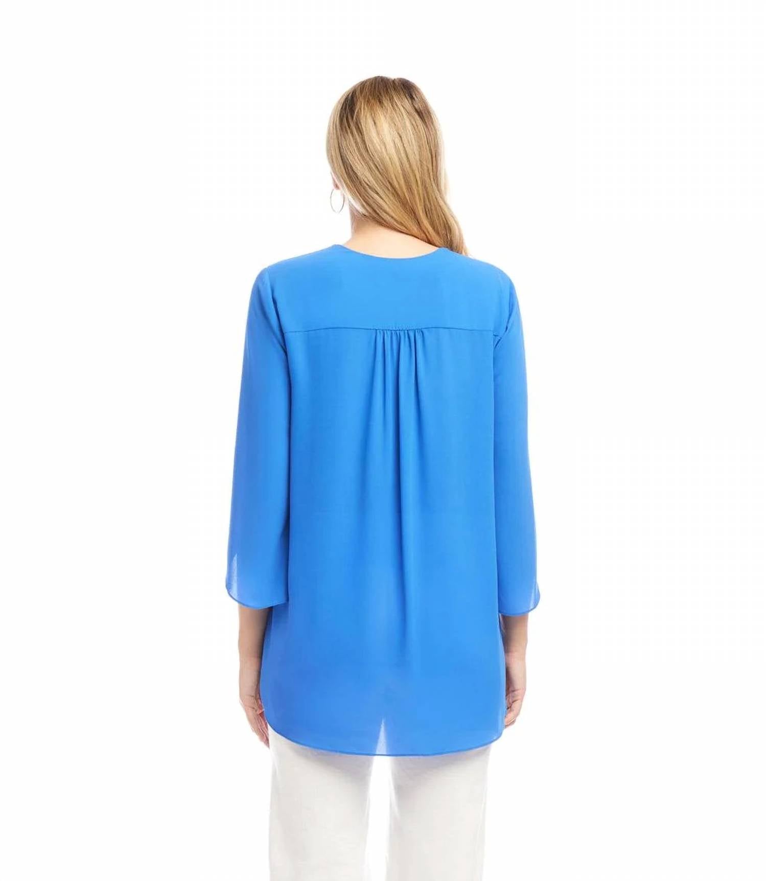 Karen Kane - Bracelet Sleeve Asymmetric Top