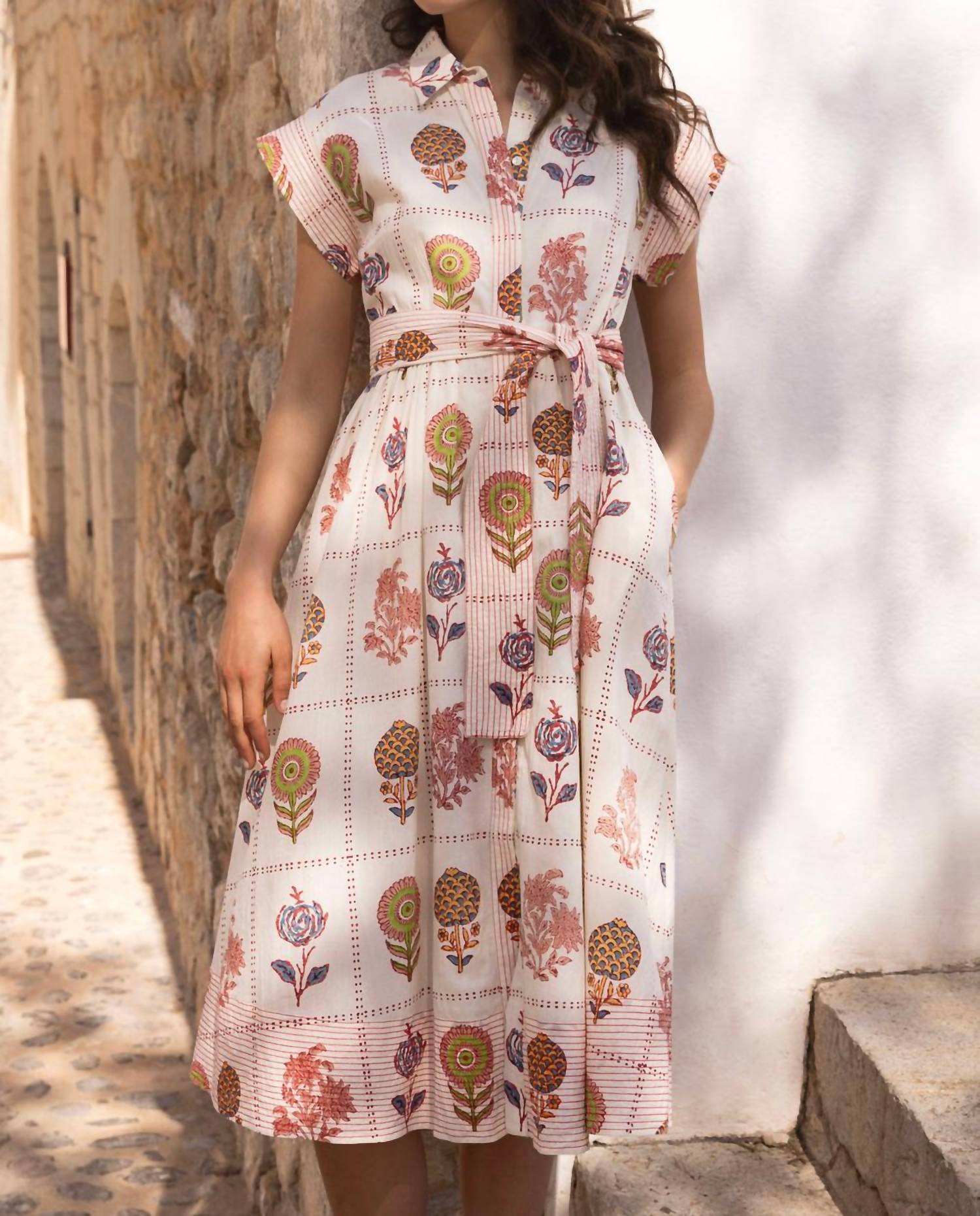 Oliphant - Belted Midi Shirtdress