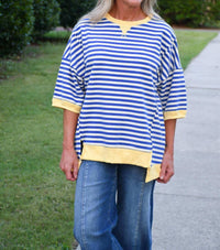 Very J - Susan Stripe Knit Top