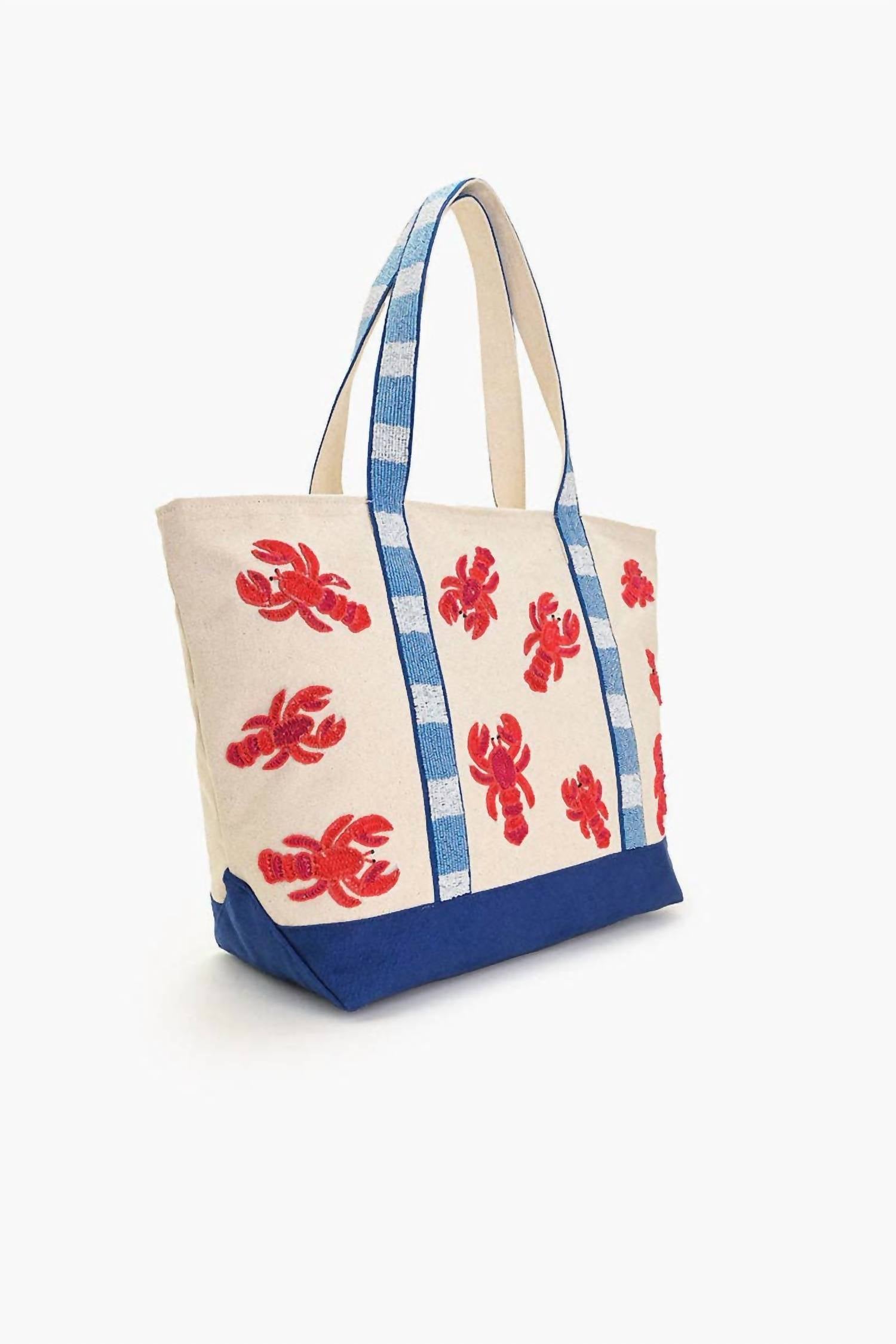 America & Beyond - Women's Coastal Claw Beaded Boat Bag