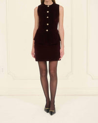 Moon River - Velvet Mini Skirt