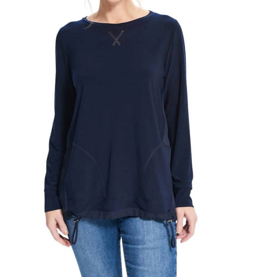 Joseph Ribkoff - DRAWSTRING WAIST TOP