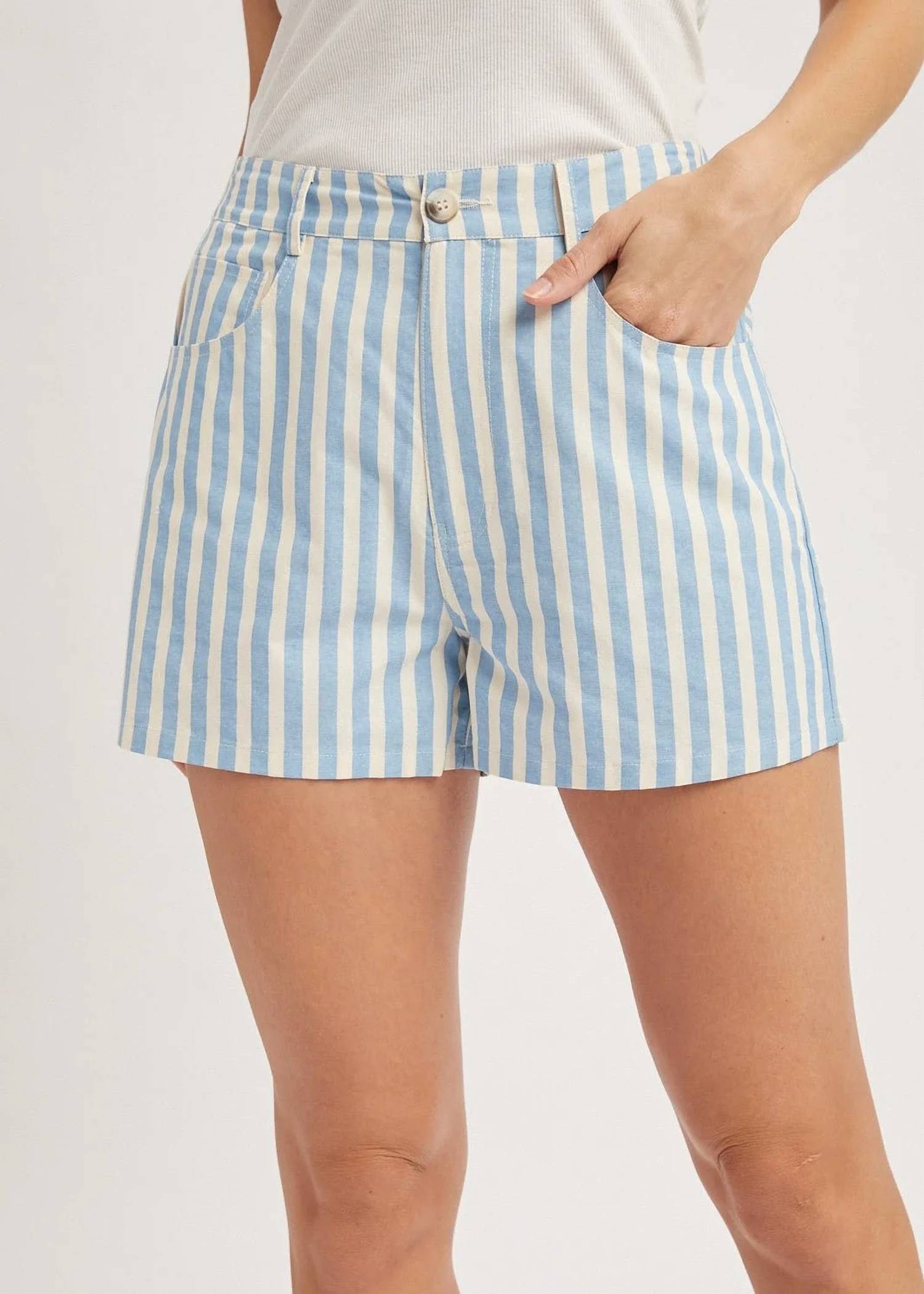 Wishlist - Boardwalk Babe Striped Shorts