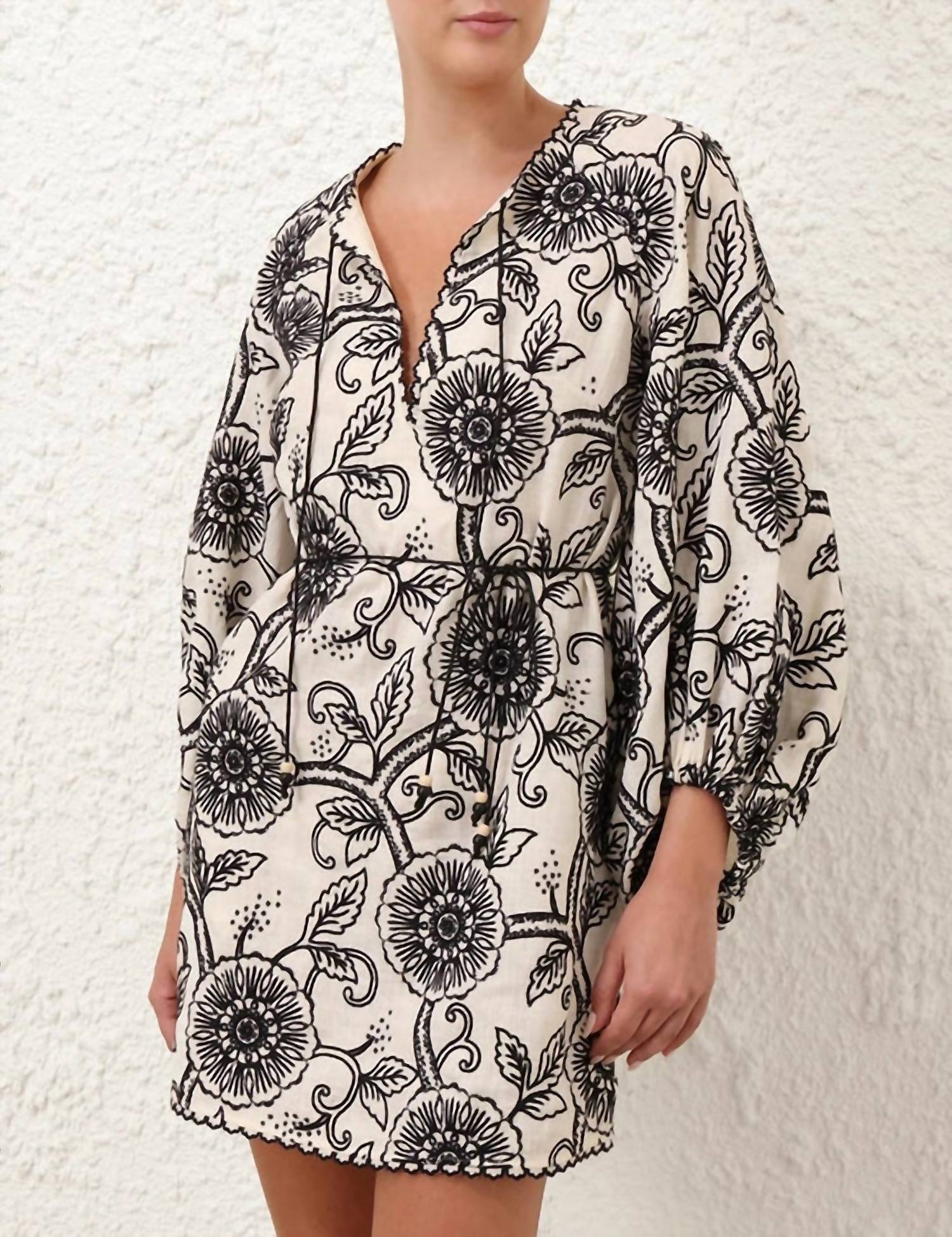 Zimmermann - Tallow Embroidered Mini Dress
