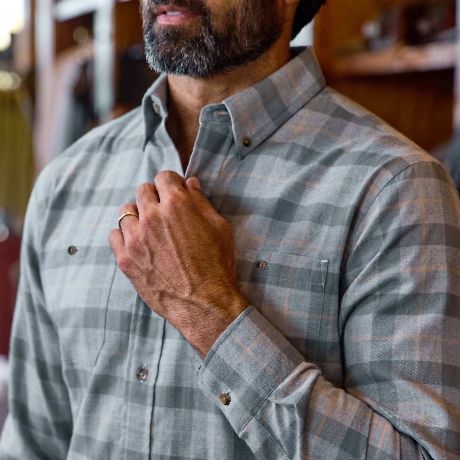 Tom Beckbe - Men's Dixon Brushed Cotton Twill Shirt