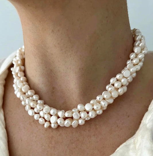 Alv Jewels - Women's Multi Pearl Necklace