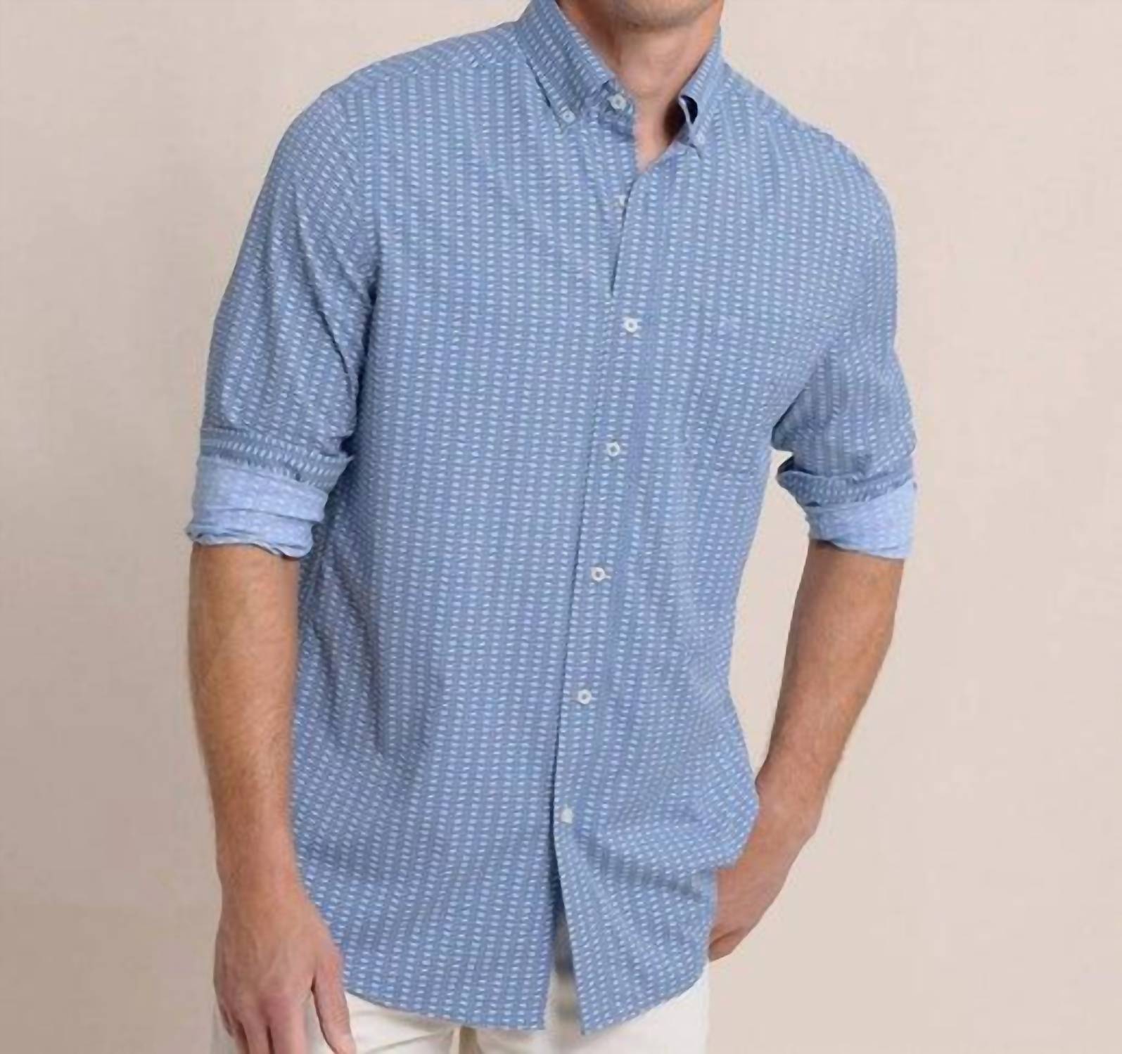 Southern Tide - Pop Lock and Dock It Intercoastal Long Sleeve Sport Shirt