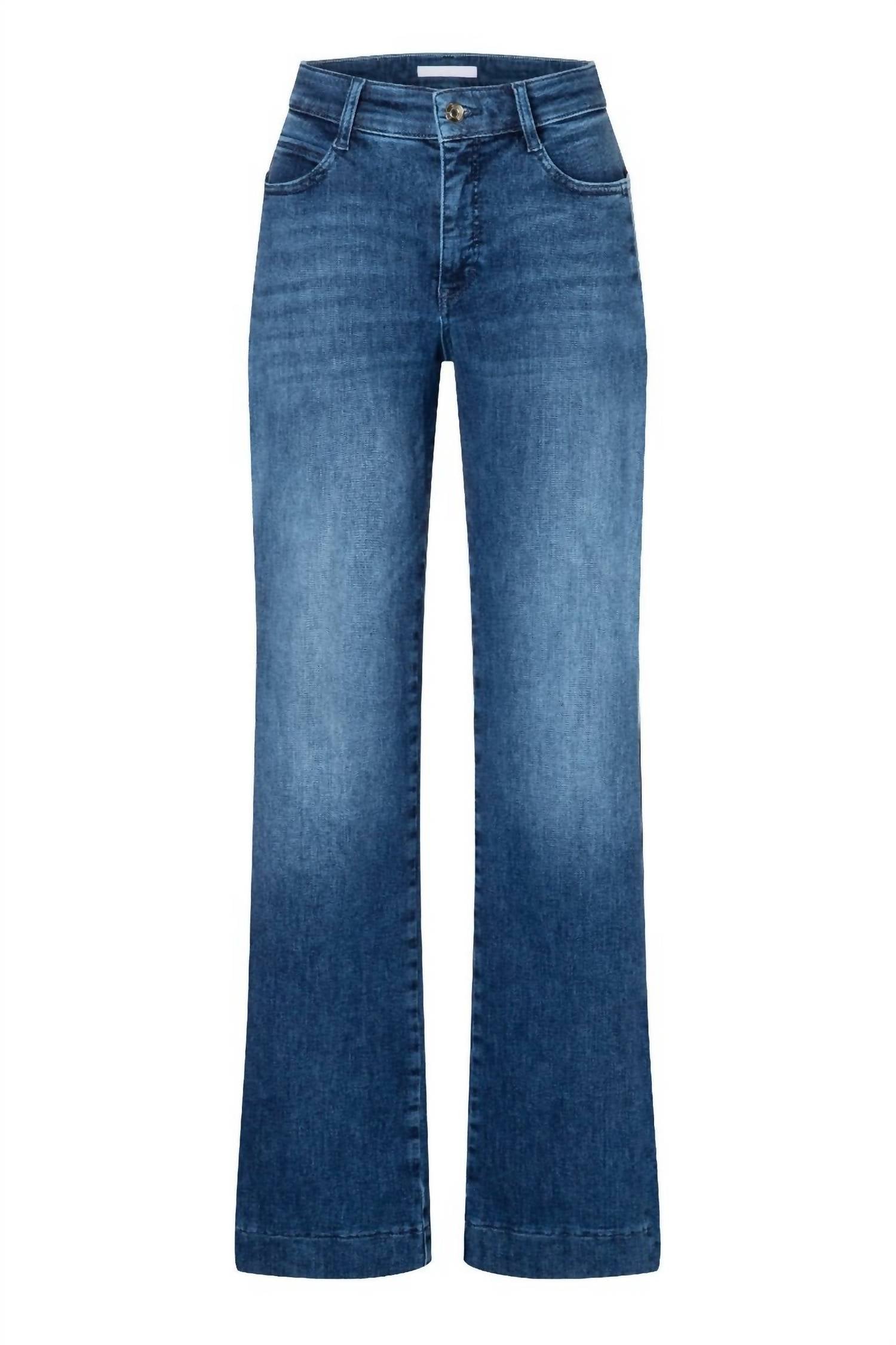 MAC Jeans Double Wide Galon Jeans in blue - women's jeans - view 4