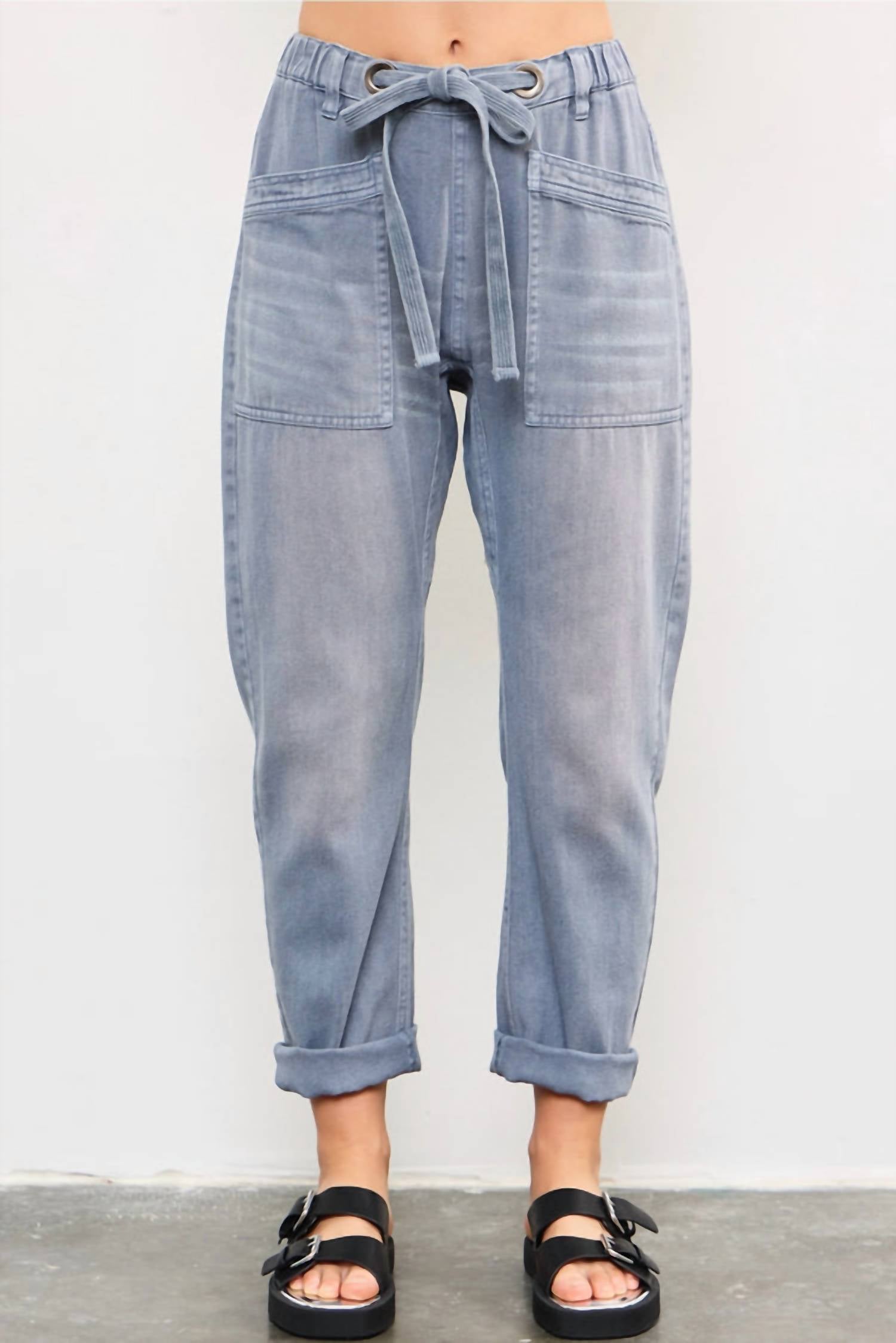 Mustard Seed - Front Tie Denim Pants