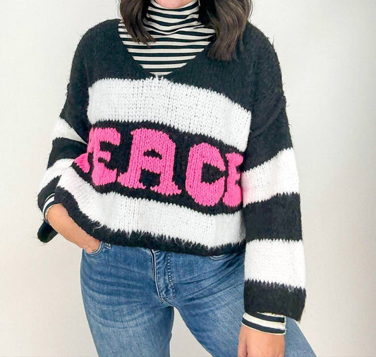 Astrid - Peace V-neck Sweater