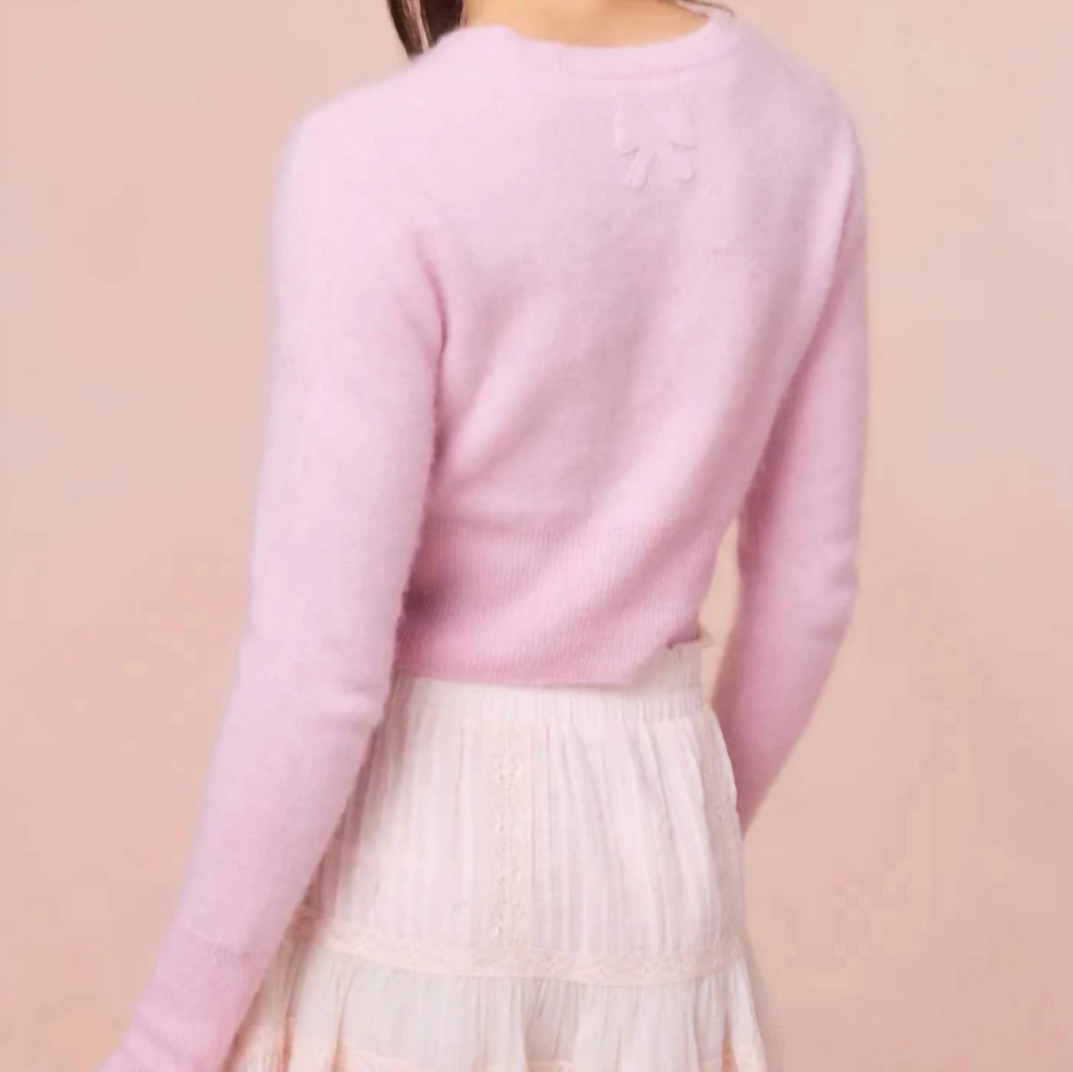 Loveshackfancy - Adeanne Cropped Cashmere Cardigan