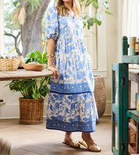 Mary Square - Porcelain Vine Dress
