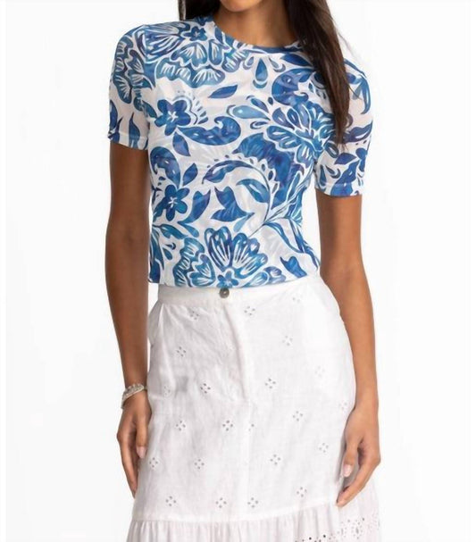 Johnny Was - ELEANOR SHORT SLEEVE MESH TEE