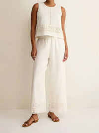 Z Supply - Scout Embroidered Wide Leg Pants