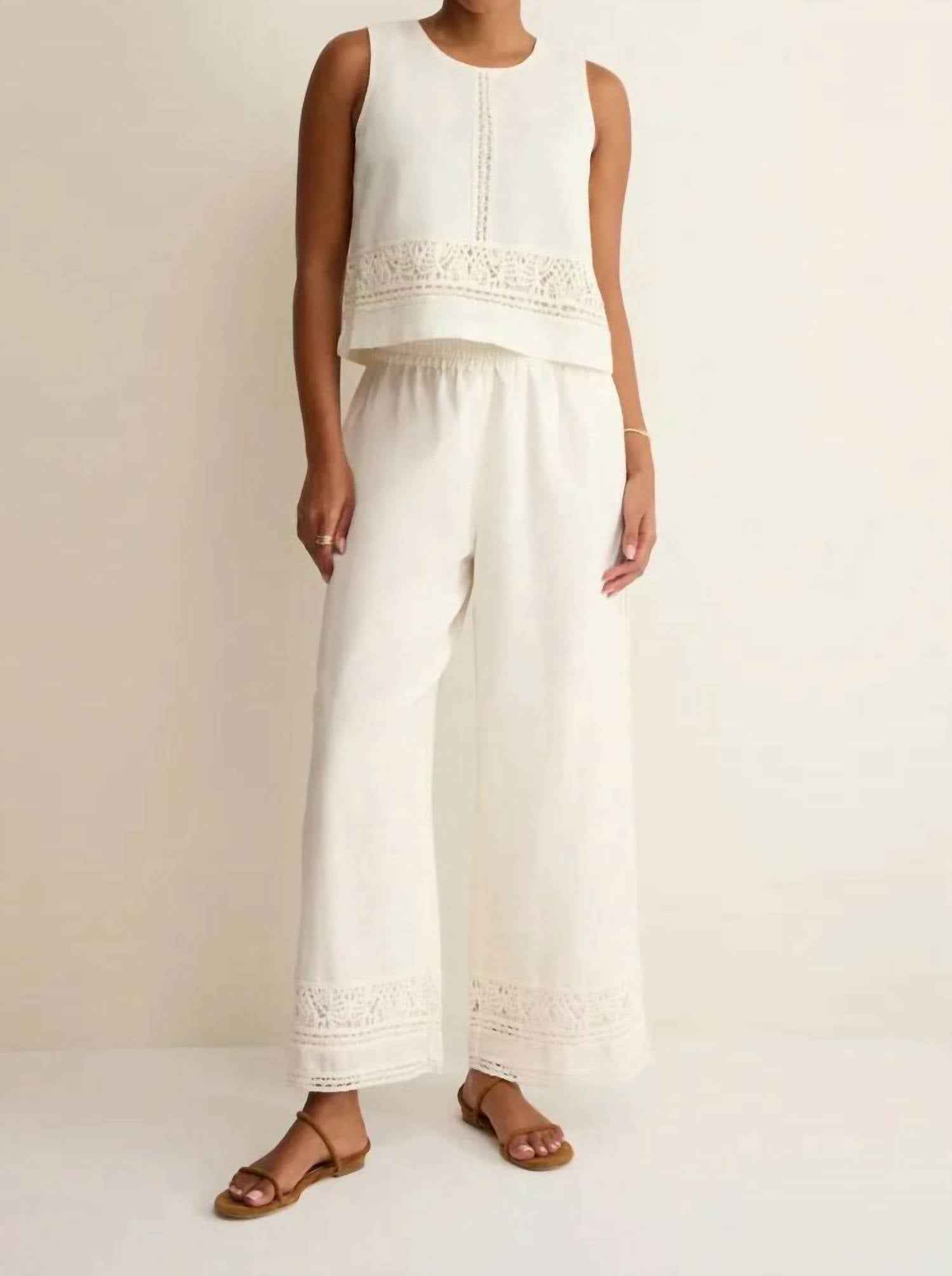 Z Supply - Scout Embroidered Wide Leg Pants