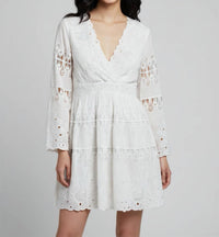 SAIL to SABLE Summer Eyelet Dress in white - women's dress - view 6