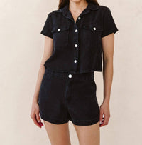 Bella Dahl - Short Sleeve Flap Pocket Shirt