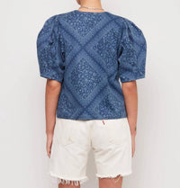 Fifteen Twenty - Women's Puff Sleeve Blouse