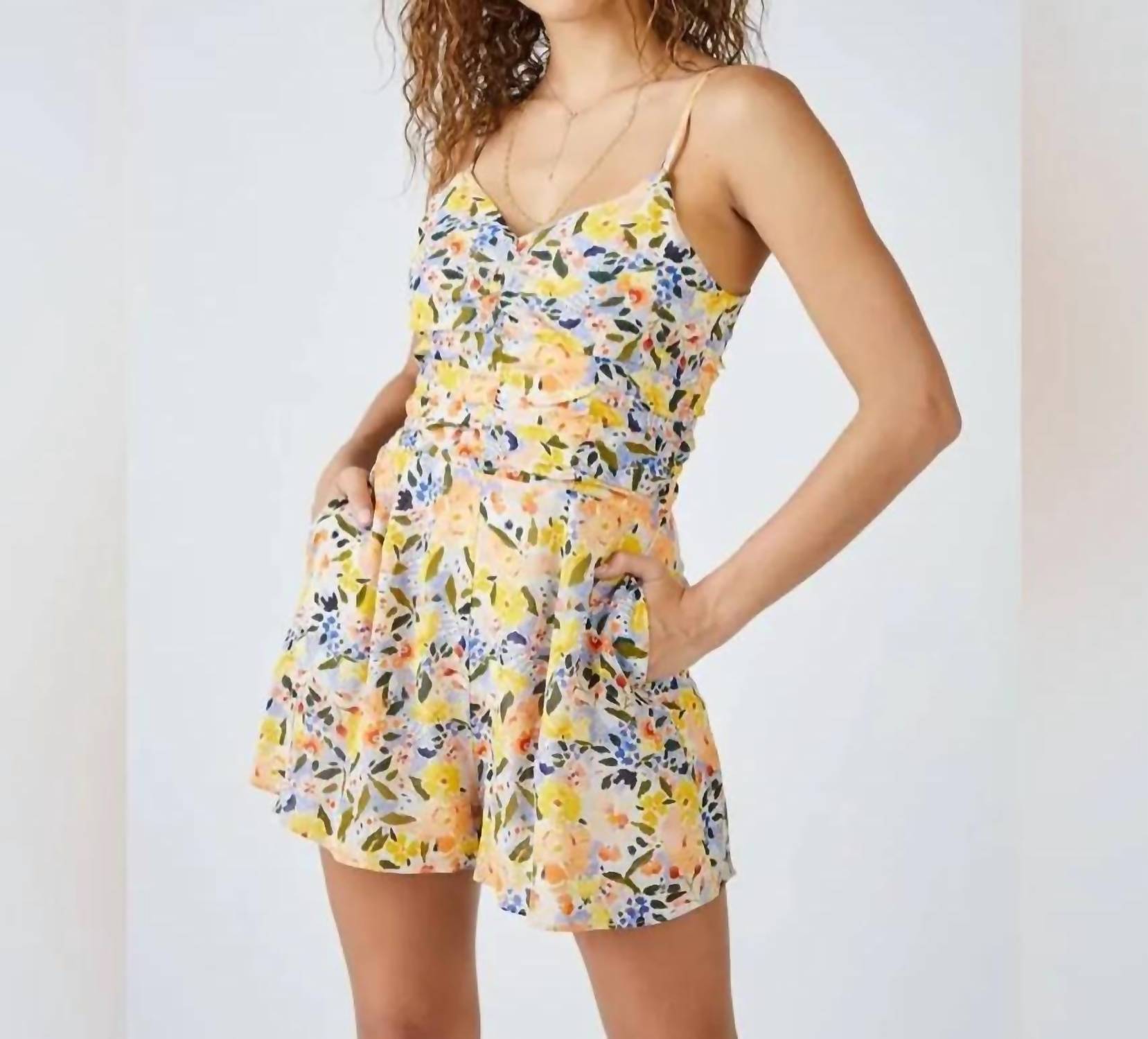 Sage The Label - Cecilia Ruched Detail Romper