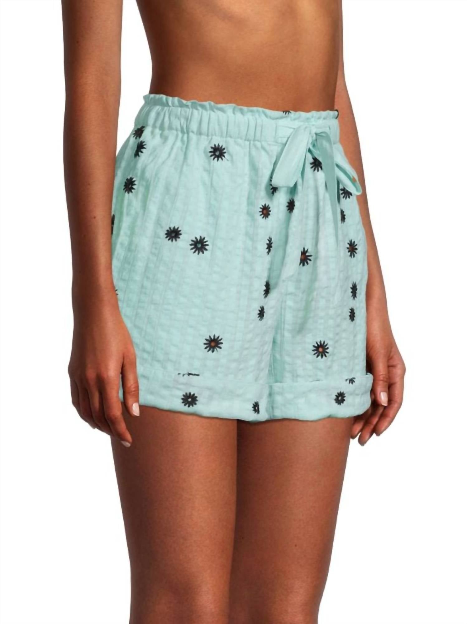 Tanya Taylor - FLORA DRAWSTRING COTTON SHORTS
