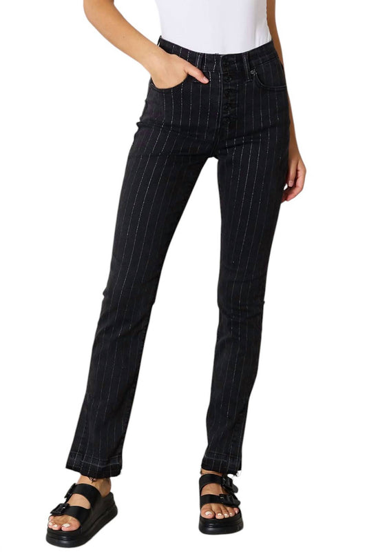 Kancan - Striped Pants with Pockets