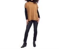 mudpie Ty Sweater Vest in tan - women's sweater