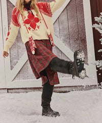 Free People - Freya Plaid Midi Dress