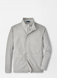 PETER MILLAR Excursionist Lite City Coat in platinum - men's jacket - view 5
