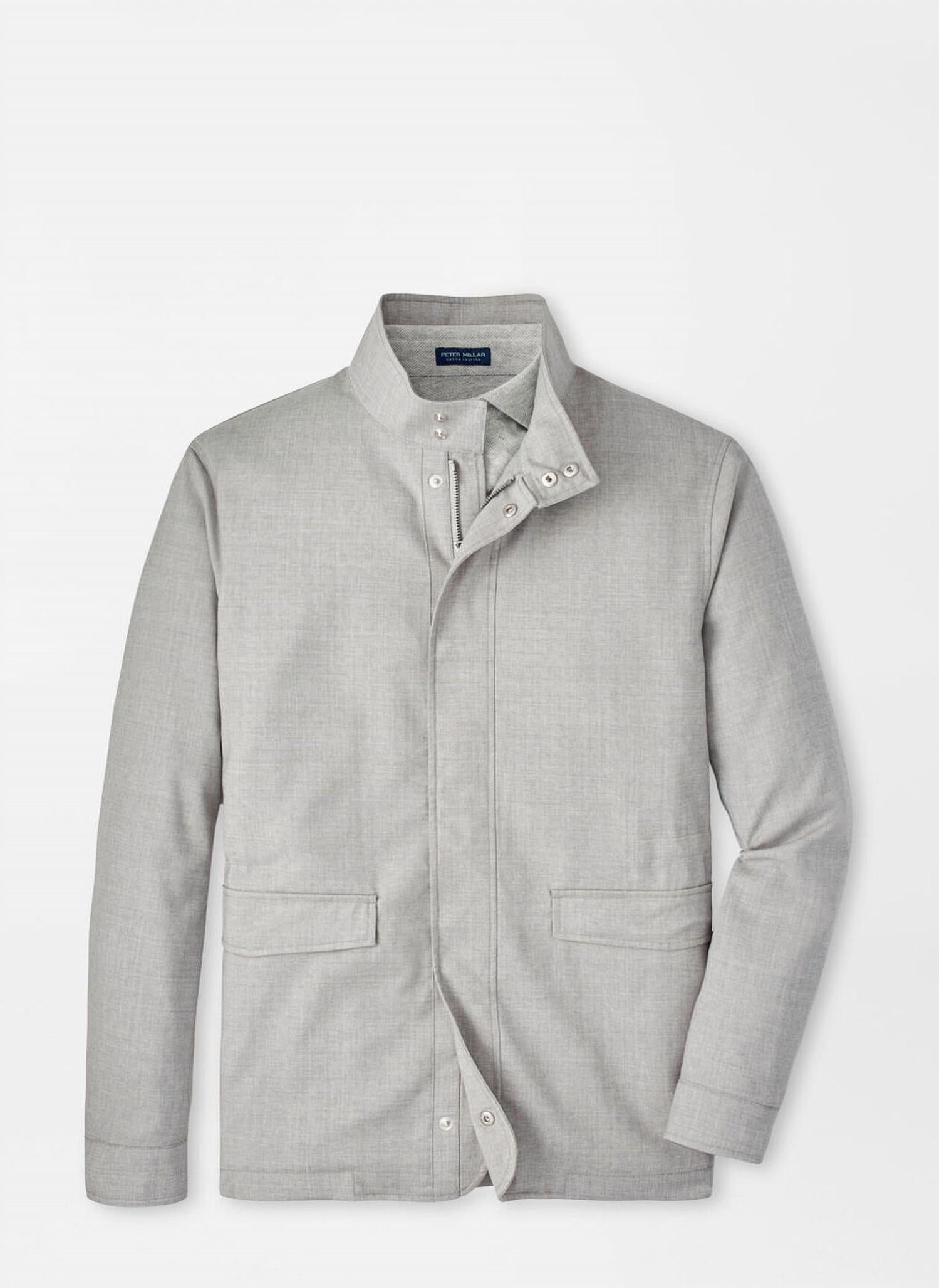 PETER MILLAR Excursionist Lite City Coat in platinum - men's jacket - view 5