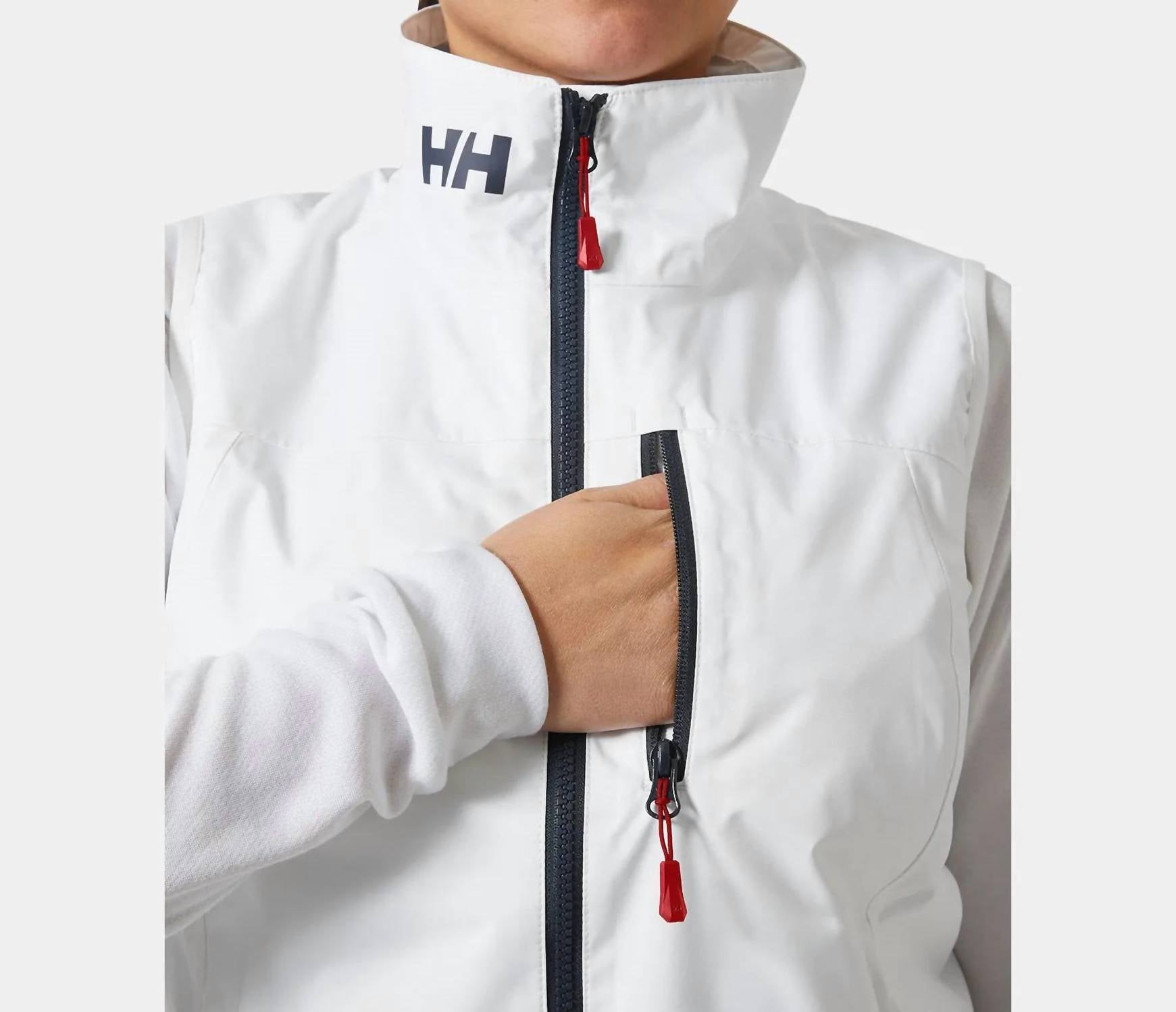 Helly Hansen Women's Crew Vest 2.0 in white - women's jacket - alternate view