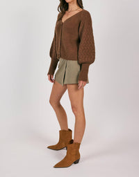 Sadie & Sage - Sweeping Wind Button Front Cardigan